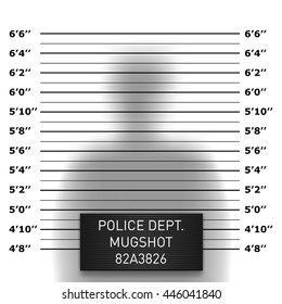 Police mugshot template