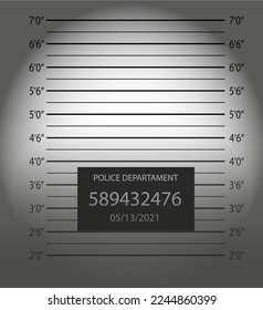 Police mugshot.Police lineup or mugshot background.