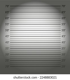 Police mugshot.Police lineup or mugshot background.