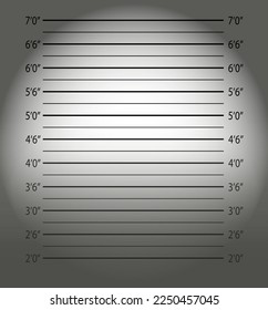 Police mugshot.Police lineup or mugshot background.