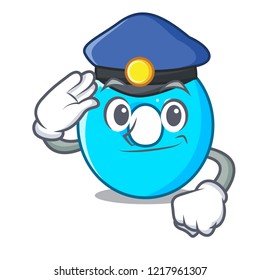 Police the number zero on the character