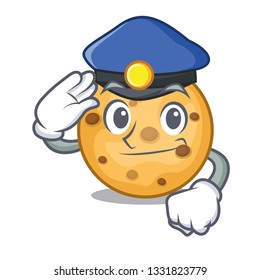 Police oat cookies above wooden character boards