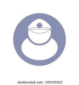 Police occupations icon set, for design presentation in vector