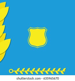 Police office badge sign.