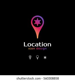 police office icon. location icon for map