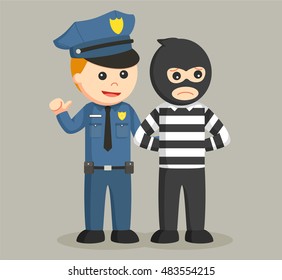 police officer arrest bank thief