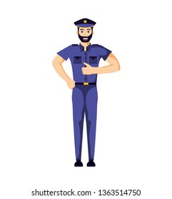 Police Officer Avatar Character Stock Vector (Royalty Free) 1363514750 ...