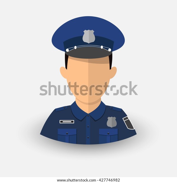 Police Officer Avatar Profession Cop Military Stock Vector (Royalty ...