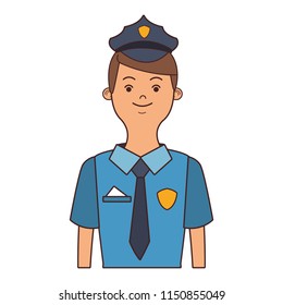 Police officer cartoon