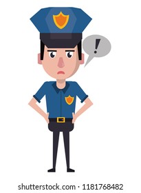 Police officer cartoon