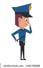 Police officer cartoon