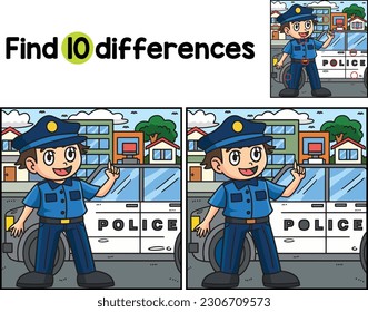 Police Officer Find The Differences