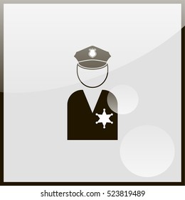 Police officer icon.