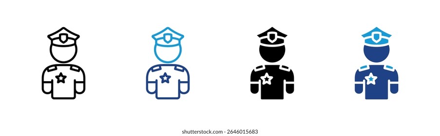Elemento Ícone Para Design Do Policial