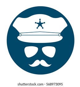 police officer icon image vector illustration design 