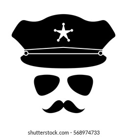 Police Officer Icon Image Vector Illustration Design 