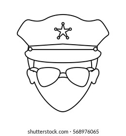 police officer icon image vector illustration design 