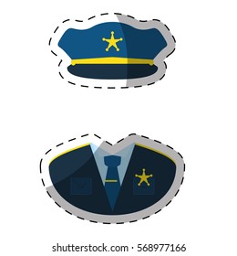 police officer  icon image vector illustration design 