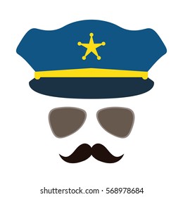 police officer  icon image vector illustration design 