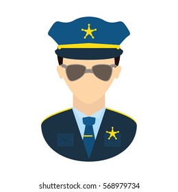 police officer  icon image vector illustration design 