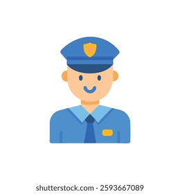 A police officer icon representing law and order themes.