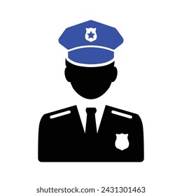 Police Officer Icon, Vector graphics