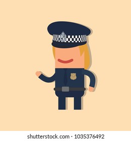 Police officer icon, vector illustration design. Police collection.