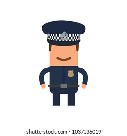Police officer icon, vector illustration design. Police collection.