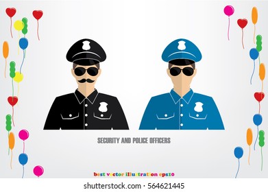 Police officer icon vector illustration eps10