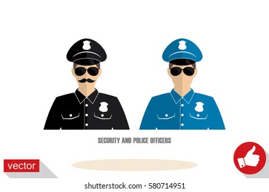 Police officer icon vector illustration eps10