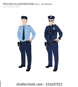 Police Officer Illustration 01 "NY Police"