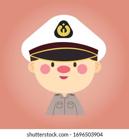 Police Officer at Indonesia character