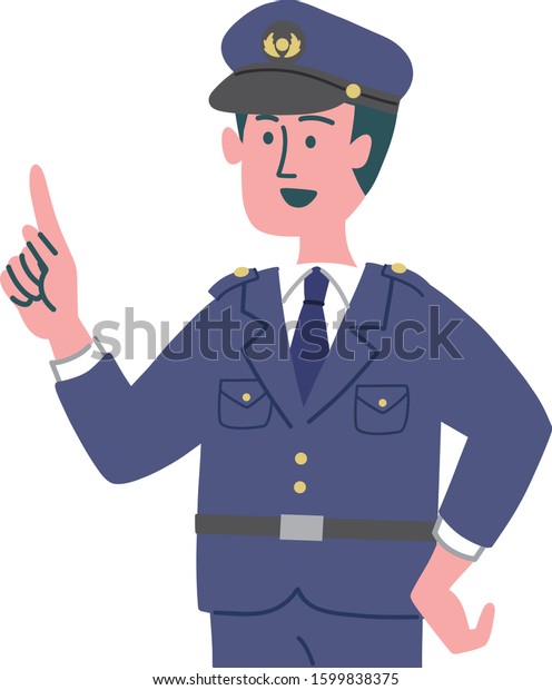 police officer man\
emotion illustration
