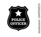 Police Officer Shield Badge Icon