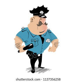 Police officer in uniform