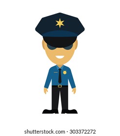 Police Officer Vector Illustration 