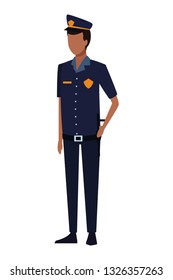 Police officer worker avatar