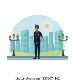 Police officer worker avatar