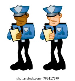 Police Officer A Writing Ticket