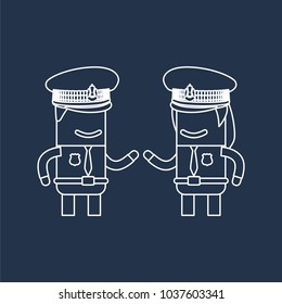 Police officers icon, vector illustration design. Police collection.