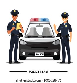 personaje del equipo de oficiales de policía