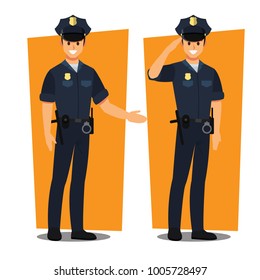 Police Officers ; Vector Character