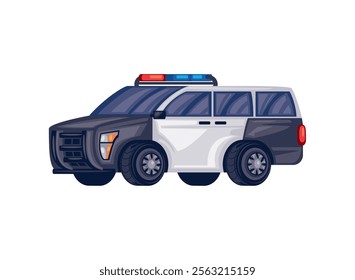 police patrol car isolated design