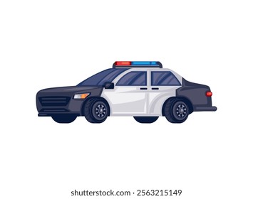 police patrol vehicle isolated design