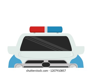 police patrol vehicle isolated icon