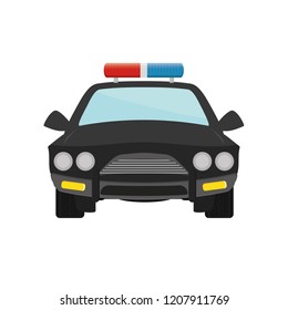 Cartoon Modern Police Car Collection Vector Stock Vector (Royalty Free ...