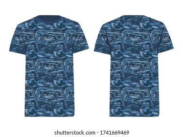 Police pattern t shirt. vector illustration