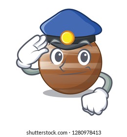 Police planet Jupiter in form of cartoon