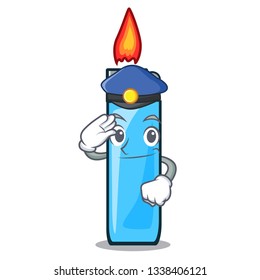Police plastic lighters in the character shape