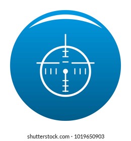 Police radar icon vector blue circle isolated on white background 